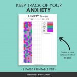 Anxiety Tracker Printable Planner Inserts - Wellness Printables