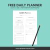 Free Daily Planner Insert - Wellness Printables
