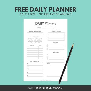 Free Daily Planner Insert