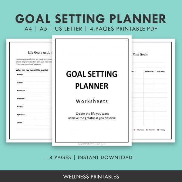 goal setting planner printable