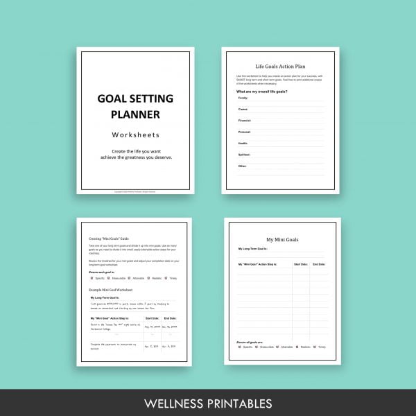 Goal Setting Planner Printable