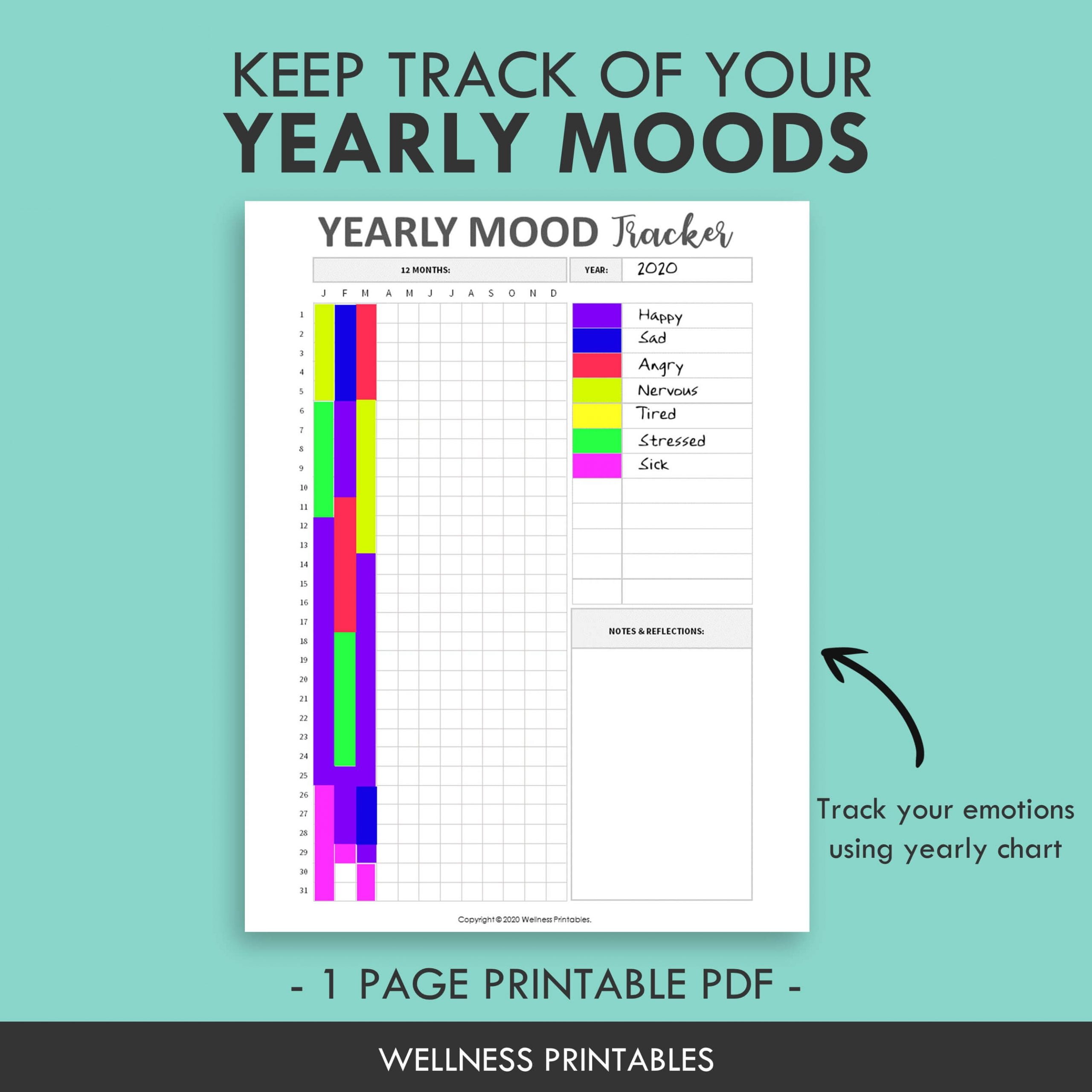 Calendar Mood Tracker 2024 - Calendar 2024 All Holidays