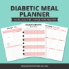 Diabetic Meal Planner Printable - Wellness Printables