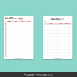 Diabetic Meal Planner Printable - Wellness Printables