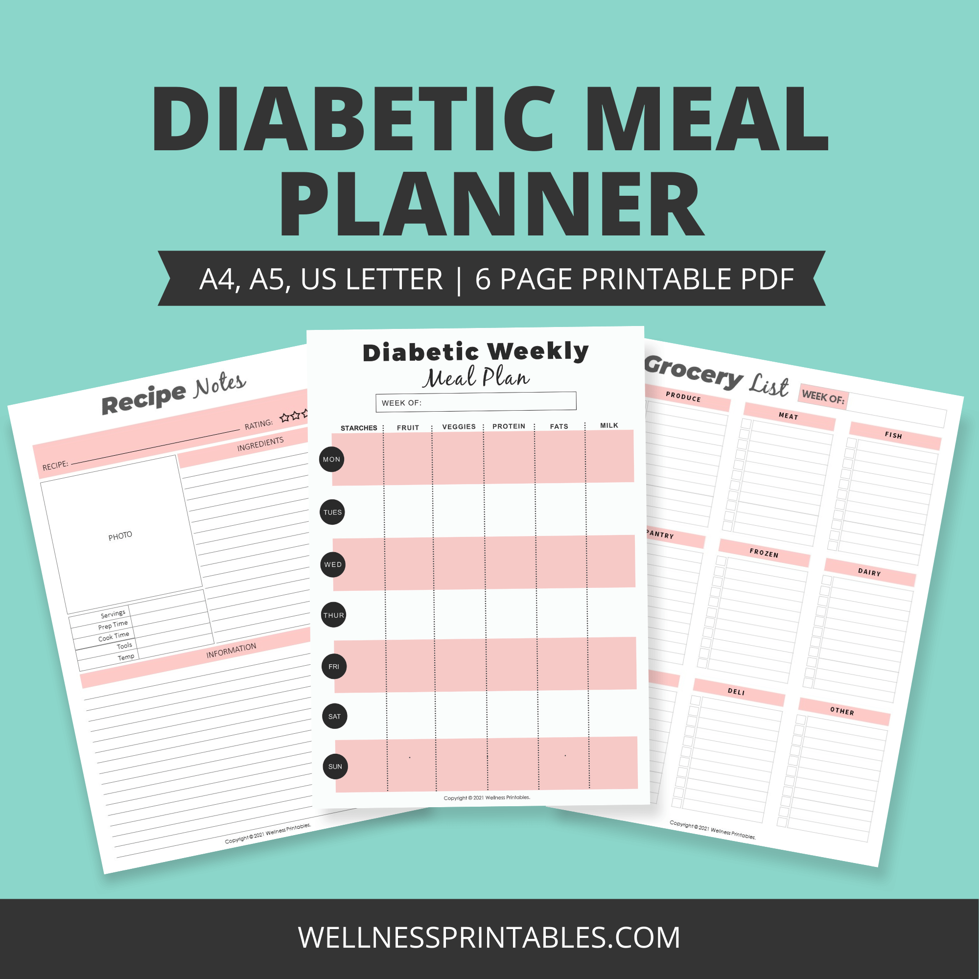 Pre Diabetic Food List Diabetic Meal Plan Printable Type 2 Diabetes Food Chart For Prediabetes With Grocery List And Diabetic Diet List Etsy Canada