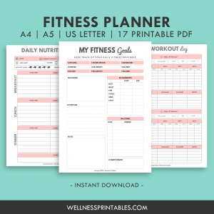 fitness planner printable