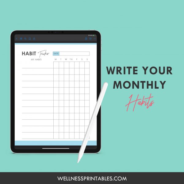 goal setting worksheets habit tracker