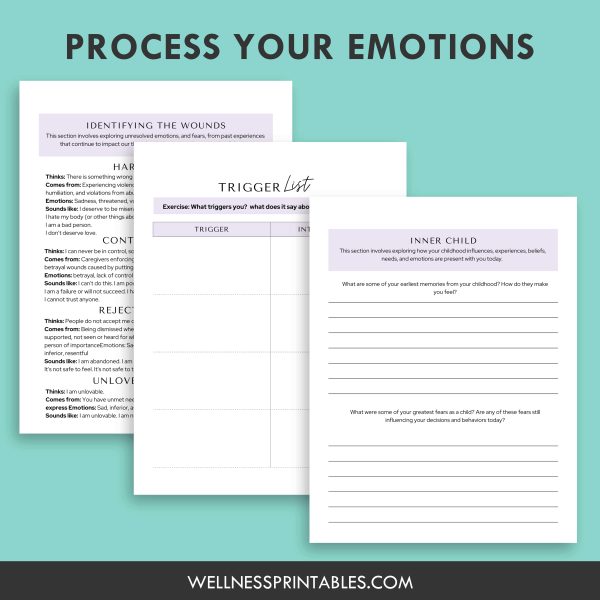 shadow work workbook pages