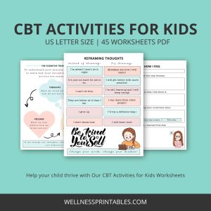 cbt for kids worksheets